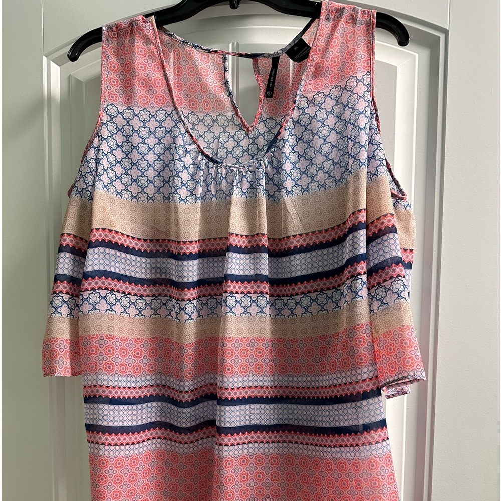 Xl cold shoulder shear shirt womens new directions